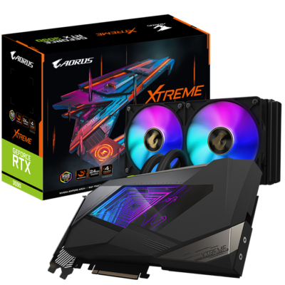 GIGABYTE AORUS GeForce RTX™ 3090 XTREME WATERFORCE 24G Graphics Card | GV-N3090AORUSX W-24GD