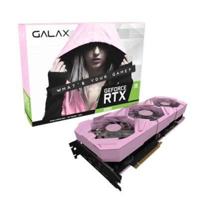 GALAX GeForce RTX™ 3090 EX Gamer Pink (1-Click OC) 24GB GDDR6X 384-bit DP*3/HDMI Graphics Card