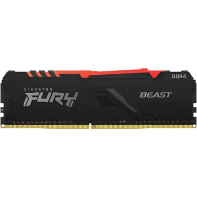 Kingston Fury Beast RGB 8GB DDR4 Desktop Memory, 3200Mhz