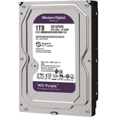 WD Purple 1TB Surveillance 3.5 Inch SATA 6 Gb/s Hard Disk Drive