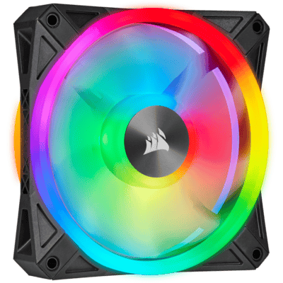 CORSAIR iCUE QL120 RGB 120mm PWM Single Fan | CO-9050097-WW | Black