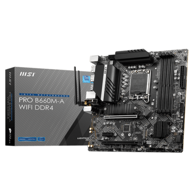 MSI PRO B660M-A WiFi DDR4 LGA 1700 Intel Micro ATX Motherboard | 911-7D43-009