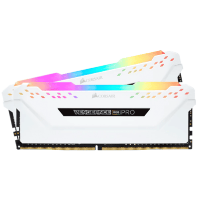 CORSAIR VENGEANCE® RGB PRO 16GB (2 x 8GB) DDR4 DRAM 3600MHz C18 Memory Kit — White