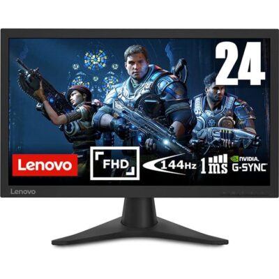 Lenovo G24-10 23.6-inch FHD WLED, (1920 x 1080) 144Hz, 1ms Response Time, Gaming Monitor