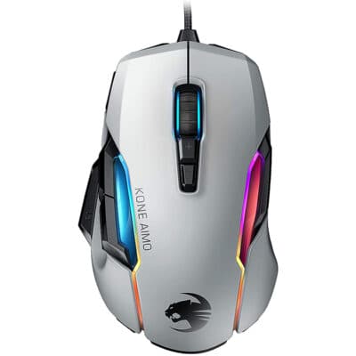 ROCCAT Kone AIMO Remastered Gaming Mouse,White | ‎ROC-11-820-WE