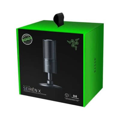 Razer Seiren X Cardioid Condenser Streaming USB Desktop Microphone | RZ19-02290100-R3M1