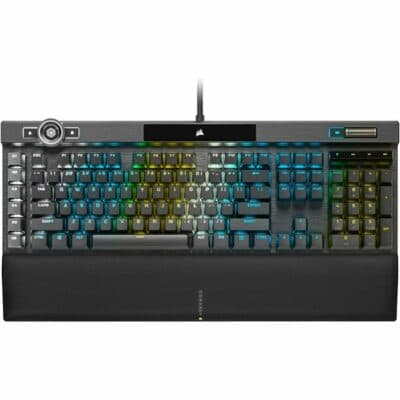 CORSAIR K100 RGB Optical-Mechanical Gaming Keyboard — CORSAIR OPX Switch — Black | CH-912A01A-NA