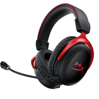 HyperX Cloud II Wireless – Gaming Headset (Black-Red) | HHSC2X-BA-RD/G