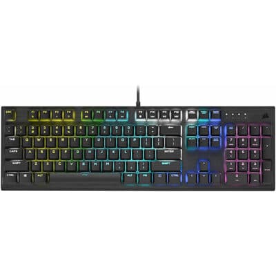 CORSAIR K60 RGB PRO Mechanical Gaming Keyboard , 100% CHERRY MV Mechanical Keyswitches, Black | CH-910D019-NA