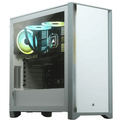 CORSAIR 4000D Tempered Glass Mid-Tower ATX Case — White | CC-9011199-WW