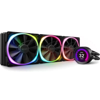 NZXT Kraken Z73 RGB 360mm Liquid Cooler with LCD Display, Black | RL-KRZ73-R1