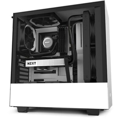 NZXT H510 Compact Mid-Tower Tempered Glass Case – White | CA-H510B-W1