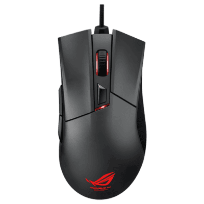 ASUS ROG P501 Gladius Ergonomic 6400dpi professional gaming mouse with customizable click resistance