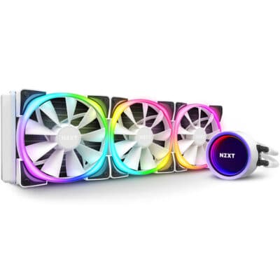 NZXT Kraken X73 RGB 360mm Liquid Cooler with RGB, White | RL-KRX73-RW