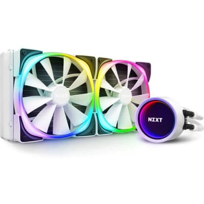 NZXT Kraken X63 RGB 280mm Liquid Cooler with RGB, White | RL-KRX63-RW