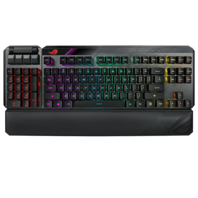 Asus ROG Claymore II wireless modular TKL 80%/100% gaming mechanical keyboard with RX Red Mechanical Switches | 90MP01W0-BKCA00