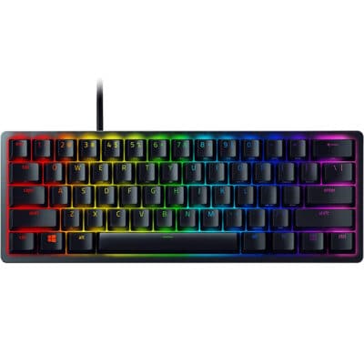 Razer Huntsman Mini – Clicky Optical Switch (Purple) – US – Black 60% Gaming Keyboard with Razer™ Optical Switch | RZ03-03390100-R3M1