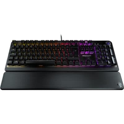 Rockat Pyro Mechanical Gaming Keyboard with UK Lightning Design, Black | ROC-12-623