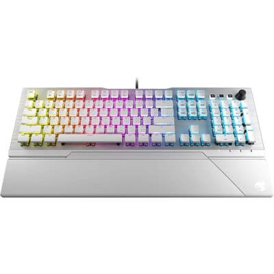 Roccat Vulcan 122 Aimo Tactile Brown Switch US Layout Gaming Keyboard ,White | ROC-12-941-BN