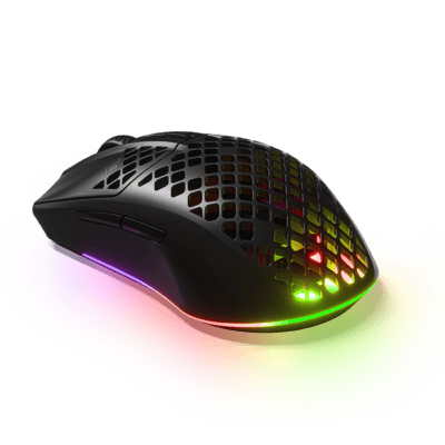 SteelSeries Aerox 3 Wireless | Ultra Lightweight Wireless Gaming Mouse onyx ,Black