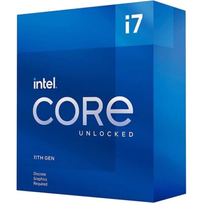 Intel 11th Gen Core i7-11700KF – 8 Cores & 16 Threads, 4.9 GHz Maximum Turbo Frequency, Dual-Channel DDR4-3200 Memory, 16MB Cache Memory, LGA 1200 Processor | BX8070811700KF
