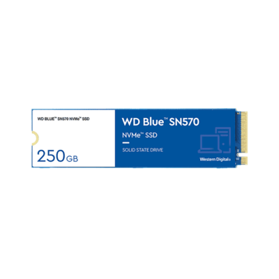 WD Blue SN570 NVMe 250GB Internal SSD M.2 PCIe Gen3 x4 NVMe v1.4 | WDS250G3B0C