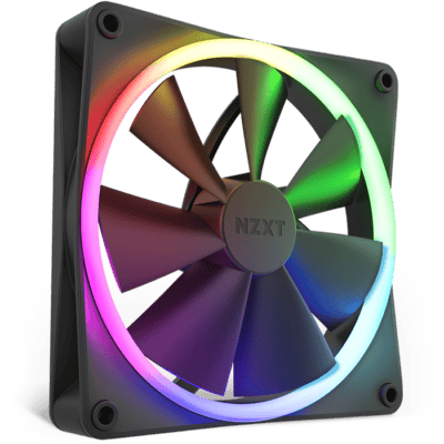 NZXT F120 RGB 140mm Fan, Black | RF-R12SF-B1