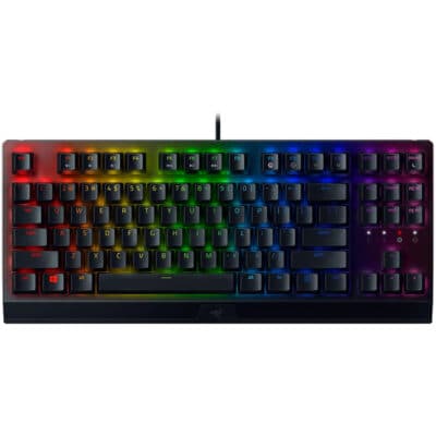 Razer Blackwidow V3 Tenkeyless – Yellow Switch – US Compact Mechanical keyboard with Razer Chroma RGB | RZ03-03491800-R3M1
