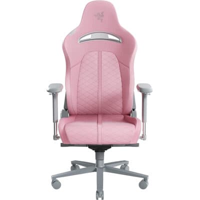 Razer Enki Quartz Gaming Chair, Designed For All-Day Comfort, Built-in Lumbar, Arch Optimized Cushion Density, 4D Armrests, 4 Gas Lift Class, Steel Frame, 152 Degrees Back Angle | RZ38-03720200-R3G1
