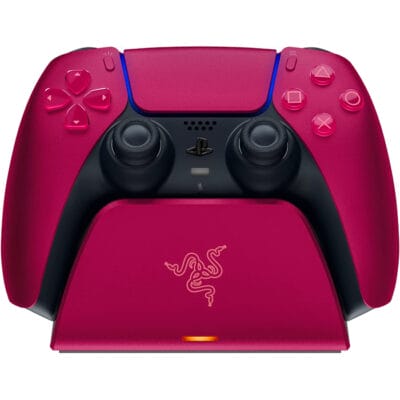 Razer Quick Charging Stand for PS5 – Cosmic Red Quick Charging Stand for PS5 DualSense Wireless Controller | RC21-01900300-R3M1