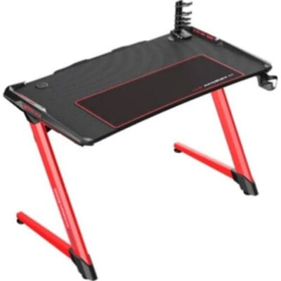 DXRacer E-Sports Gaming Desk – Black/Red | TG-GD001-NR-1