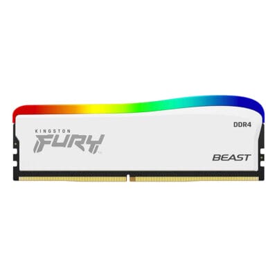 Kingston Fury Beast 16GB 3600MT/s DDR4 CL18 DIMM White RGB Special Edition | KF436C18BWA/16