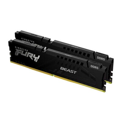 Kingston Fury Beast 32GB(2*16) DDR5 Desktop Memory, 4800MHz | KF548C38BBK2-32