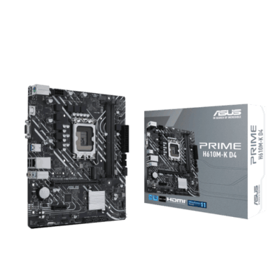Asus Prime H610M-K D4 LGA 1700 DDR4 Micro ATX Motherboard | 90MB1A10-M0EAY0