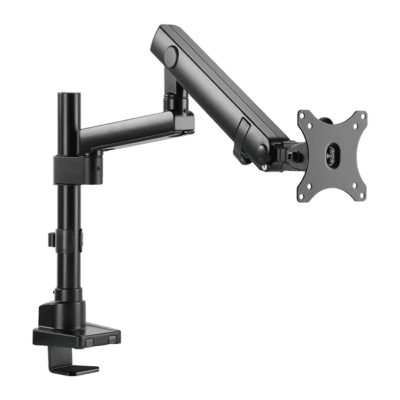 Twisted Minds SINGLE MONITOR ALUMINUM SLIM POLE-MOUNTED SPRING-ASSISTED MONITOR ARM | TM-20-C06P
