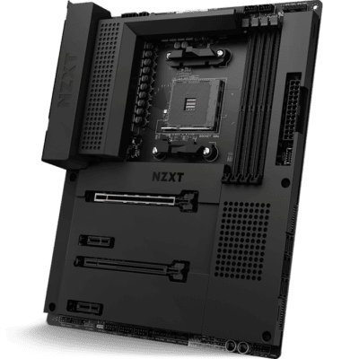 NZXT N7 B550 AMD Motherboard with Wi-Fi and NZXT CAM Features, Matte Black | N7-B55XT-B1