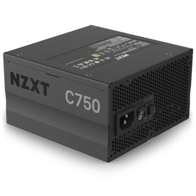 NZXT C750 – NP-C750M-UK – 750 Watt PSU – 80+ Gold Certified – Hybrid Silent Fan Control – Fluid Dynamic Bearings – Modular Design – Sleeved Cables – ATX Gaming Power Supply | NP-C750M-UK