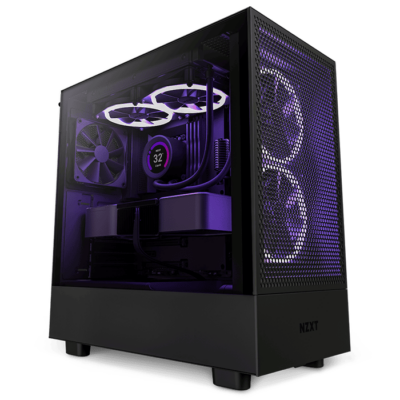 NZXT H5 Flow Edition ATX All Black Mid Tower Gaming case | CC-H51FB-01