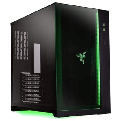 Lian Li O11 Dynamic Razer Edition Tempered Glass on The Front Chassis Body, SECC ATX Mid Tower Gaming Case | 011DXRZ