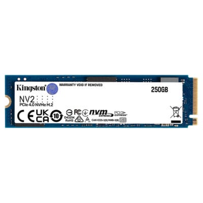 Kingston NV2 250GB PCIe Gen 4.0 NVME M.2 Internal SSD | MESNV2S250G