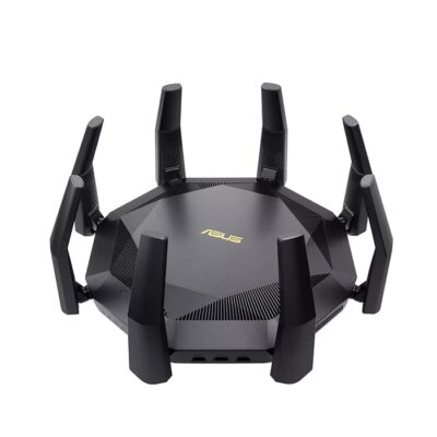 Asus RT-AX89X 12-stream AX6000 Dual Band WiFi 6 (802.11ax) Router supporting MU-MIMO and OFDMA technology, with AiProtection Pro network security