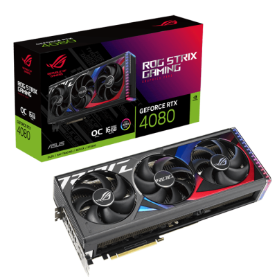 Asus ROG Strix GeForce RTX 4080 16GB GDDR6X OC Edition Graphics card | 90YV0IC0-M0NA00