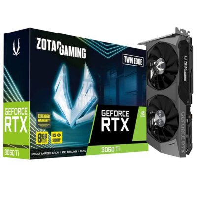 ZOTAC GAMING GeForce RTX 3060 Ti Twin Edge LHR 8GB GDDR6 Graphics Card | ZT-A30610E-10MLHR