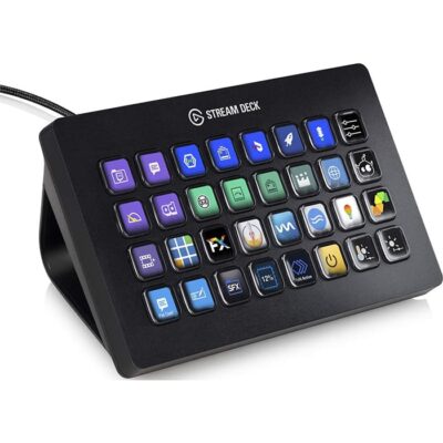 Corsair Elgato Stream Deck XL – Advanced Stream Control with 32 customizable LCD keys, for Windows 10 and macOS 10.13 or later – Black | 10GAT9901