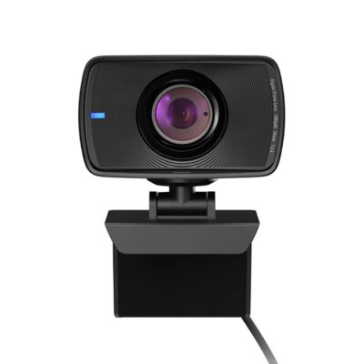 Elgato Facecam Premium Full HD Webcam, 1080p6, Sony Sensor, Fixed Focus Glass Lens, Optimized For Indoor Lighting, 82 Degree Field Of View, Detachable USB-C, Black | 10WAA9901