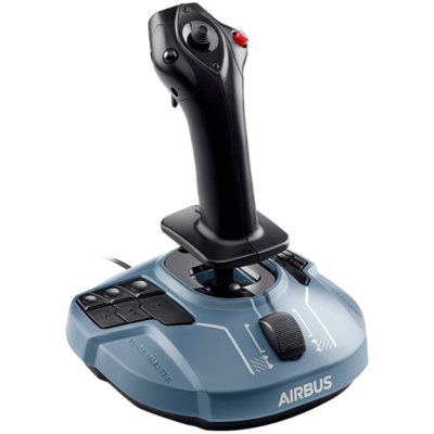 Thrustmaster Side Stick Airbus Edition, 17 Action Buttons For PC, Black and Blue | TM-JSTK-TCA-STCK