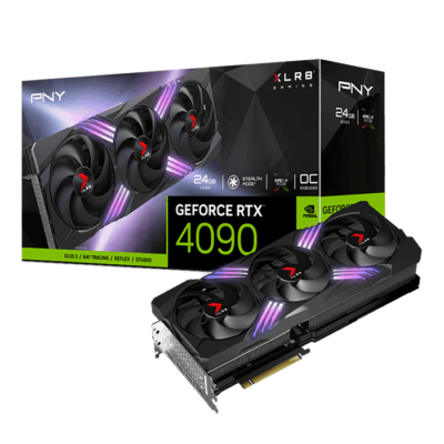 PNY GeForce RTX 4090 24GB XLR8 Gaming VERTO EPIC-X RGB OC Triple Fan DLSS 3 Graphics card | VCG409024TFXXPB1-0