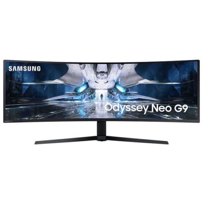 Samsung LS49AG950 Odyssey Neo G9 Curved DQHD Gaming Monitor, Resolution 5120 x 1440, 240Hz Refresh Rate, 1ms Response Time, Quantum Matrix Technology & HDR2000 | LS49AG950NMXUE