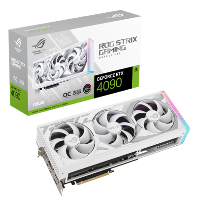 Asus ROG Strix GeForce RTX 4090 White OC Edition 24GB GDDR6X Graphics Card W | 90YV0ID2-M0NA00