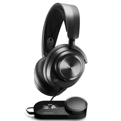 SteelSeries Arctis Nova Pro Wired – Multi-System Gaming Headset – Hi-Res Audio – 360° Spatial Audio – GameDAC Gen 2 – ClearCast Gen 2 Mic – PC, PS5, PS4, Switch